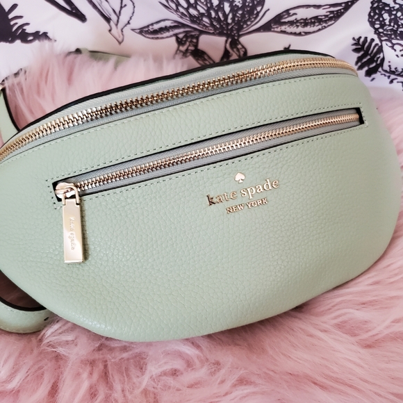 NWT KATE SPADE LEILA BELT BAG BEACH GLASS MINT FANNY PACK - Picture 2 of 7